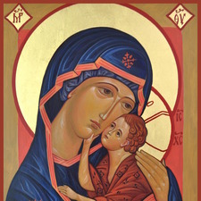 Bl1 Theotokos Blue and Red